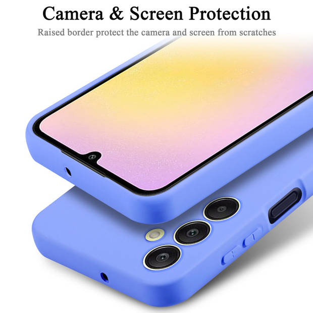 Cadorabo Hoesje geschikt voor Samsung Galaxy A25 Case in LIQUID LICHT PAARS - Beschermhoes TPU silicone Cover