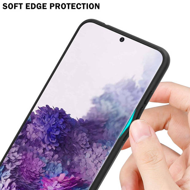 Cadorabo Hoesje geschikt voor Samsung Galaxy S20 in ROZE - BLAUW - Tweekleurige beschermhoes TPU-silicone Case Cover