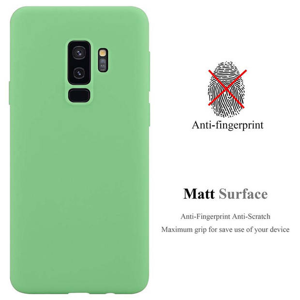 Cadorabo Hoesje geschikt voor Samsung Galaxy S9 PLUS in CANDY PASTEL GROEN - Beschermhoes TPU silicone Case Cover