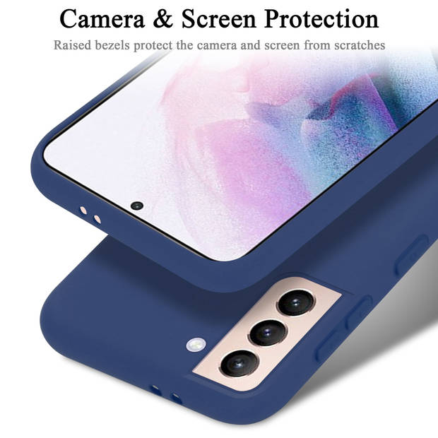 Cadorabo Hoesje geschikt voor Samsung Galaxy S22 PLUS Case in LIQUID BLAUW - Beschermhoes TPU silicone Cover