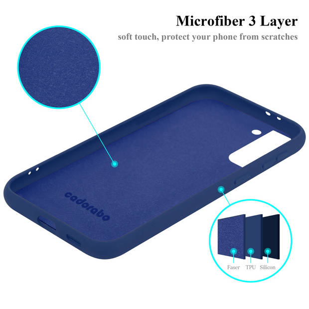 Cadorabo Hoesje geschikt voor Samsung Galaxy S22 PLUS Case in LIQUID BLAUW - Beschermhoes TPU silicone Cover