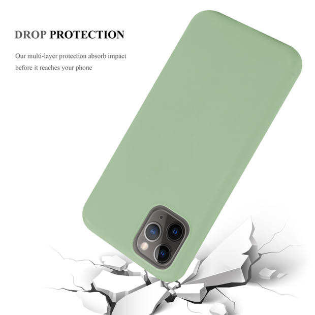Cadorabo Hoesje geschikt voor Apple iPhone 13 PRO in CANDY PASTEL GROEN - Beschermhoes TPU silicone Case Cover