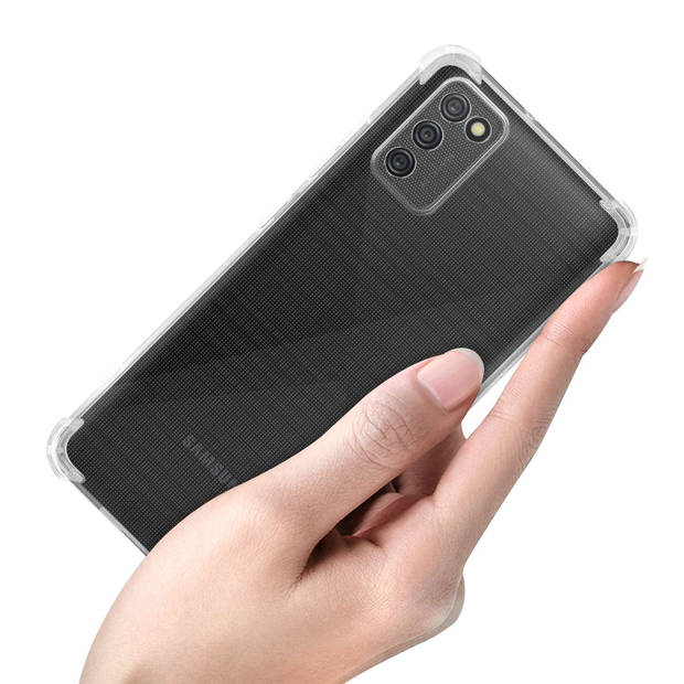 Cadorabo Hoesje geschikt voor Samsung Galaxy A02s in Doorzichtig - Beschermhoes Cover gemaakt van TPU Silicone Case