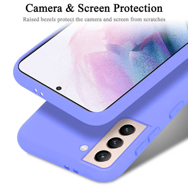 Cadorabo Hoesje geschikt voor Samsung Galaxy S22 PLUS Case in LIQUID LICHT PAARS - Beschermhoes TPU silicone Cover