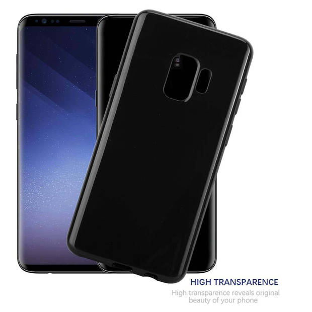 Cadorabo Hoesje geschikt voor Samsung Galaxy S9 in ZWART - Beschermhoes Cover gemaakt van TPU Silicone Case