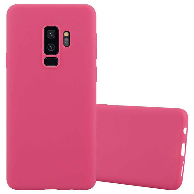 Cadorabo Hoesje geschikt voor Samsung Galaxy S9 PLUS in CANDY ROOD - Beschermhoes TPU silicone Case Cover