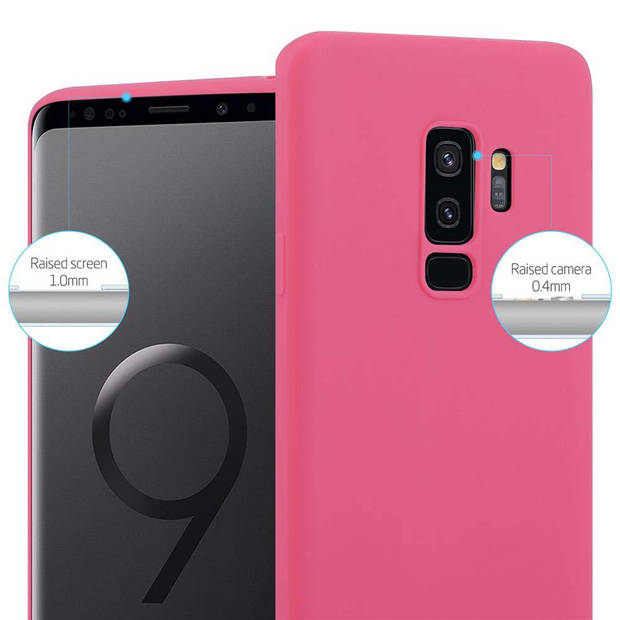 Cadorabo Hoesje geschikt voor Samsung Galaxy S9 PLUS in CANDY ROOD - Beschermhoes TPU silicone Case Cover