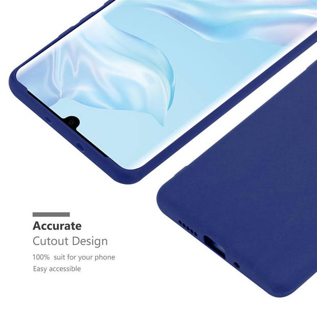 Cadorabo Hoesje geschikt voor Huawei P30 PRO in CANDY DONKER BLAUW - Beschermhoes TPU silicone Case Cover