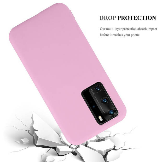 Cadorabo Hoesje geschikt voor Huawei P40 PRO / P40 PRO+ in CANDY ROZE - Beschermhoes TPU silicone Case Cover