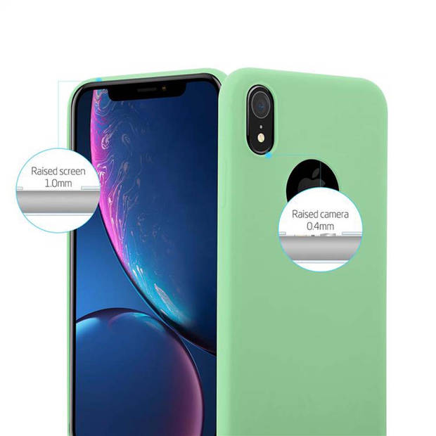 Cadorabo Hoesje geschikt voor Apple iPhone XR in CANDY PASTEL GROEN - Beschermhoes TPU silicone Case Cover