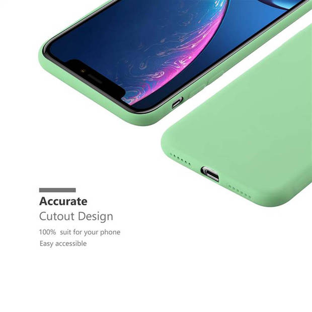Cadorabo Hoesje geschikt voor Apple iPhone XR in CANDY PASTEL GROEN - Beschermhoes TPU silicone Case Cover