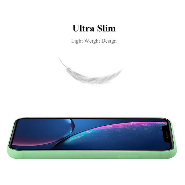 Cadorabo Hoesje geschikt voor Apple iPhone XR in CANDY PASTEL GROEN - Beschermhoes TPU silicone Case Cover