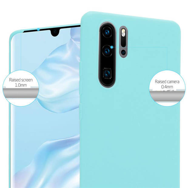 Cadorabo Hoesje geschikt voor Huawei P30 PRO in CANDY BLAUW - Beschermhoes TPU silicone Case Cover