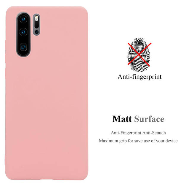 Cadorabo Hoesje geschikt voor Huawei P30 PRO in CANDY ROZE - Beschermhoes TPU silicone Case Cover