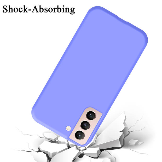 Cadorabo Hoesje geschikt voor Samsung Galaxy S22 Case in LIQUID LICHT PAARS - Beschermhoes TPU silicone Cover