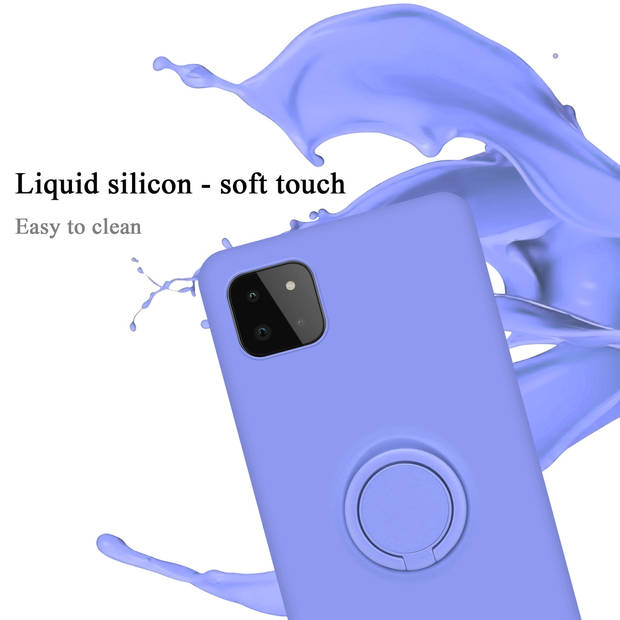 Cadorabo Hoesje geschikt voor Samsung Galaxy A22 5G in LIQUID LICHT PAARS - Beschermhoes van TPU silicone Case Cover met