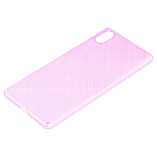 Cadorabo Hoesje geschikt voor Apple iPhone XR in TRANSPARANT ROZE - Beschermhoes Cover gemaakt van TPU Silicone Case