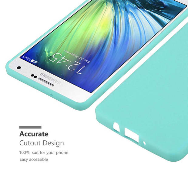 Cadorabo Hoesje geschikt voor Samsung Galaxy A7 2015 in CANDY BLAUW - Beschermhoes TPU silicone Case Cover