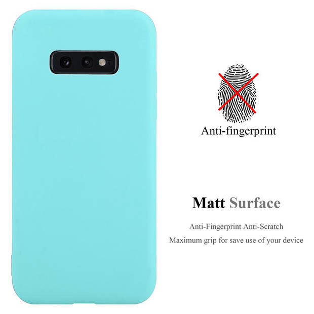 Cadorabo Hoesje geschikt voor Samsung Galaxy S10e in CANDY BLAUW - Beschermhoes TPU silicone Case Cover