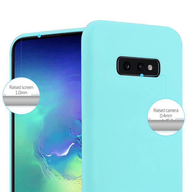 Cadorabo Hoesje geschikt voor Samsung Galaxy S10e in CANDY BLAUW - Beschermhoes TPU silicone Case Cover