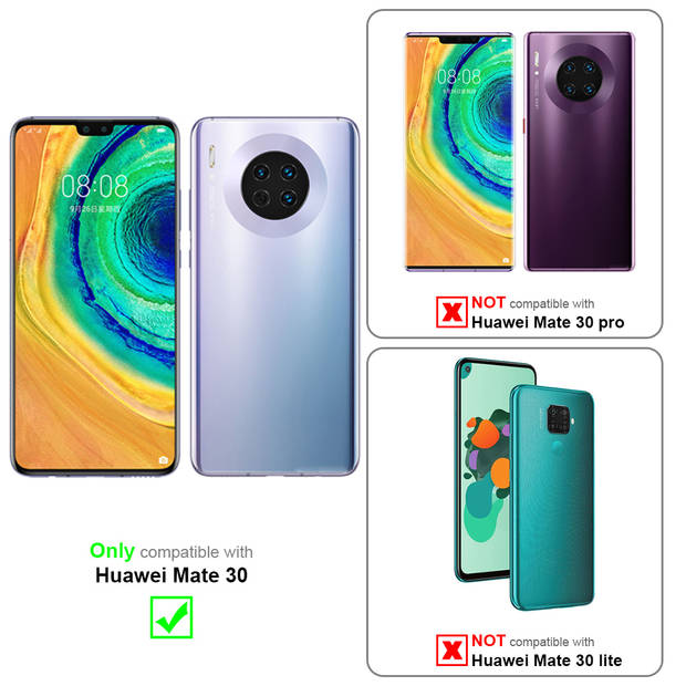 Cadorabo Hoesje geschikt voor Huawei MATE 30 in CANDY ZWART - Beschermhoes TPU silicone Case Cover