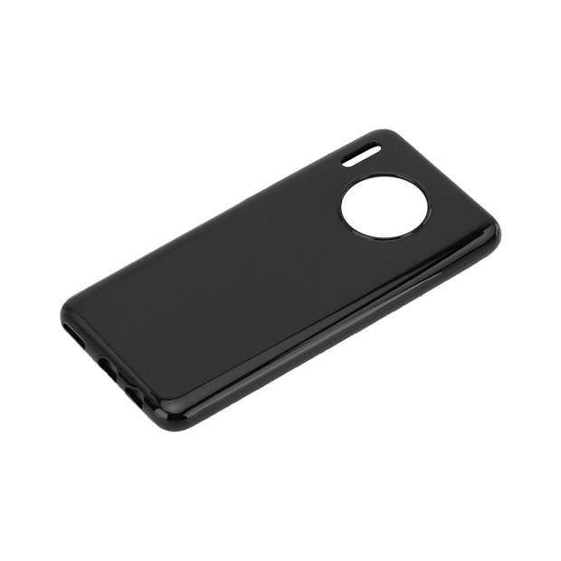 Cadorabo Hoesje geschikt voor Huawei MATE 30 in ZWART - Beschermhoes Cover gemaakt van TPU Silicone Case