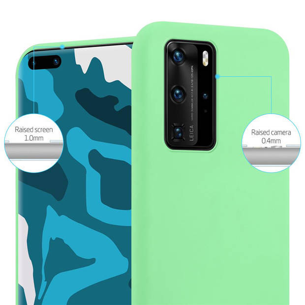 Cadorabo Hoesje geschikt voor Huawei P40 PRO / P40 PRO+ in CANDY PASTEL GROEN - Beschermhoes TPU silicone Case Cover