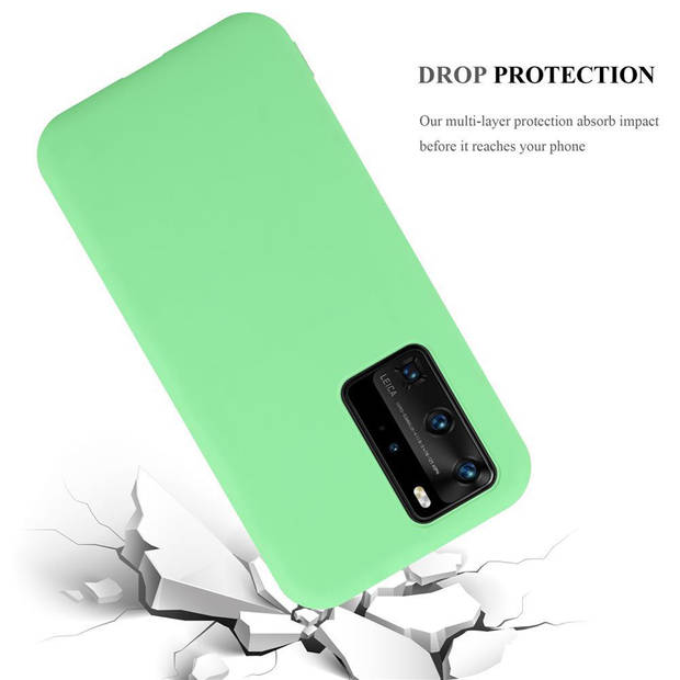 Cadorabo Hoesje geschikt voor Huawei P40 PRO / P40 PRO+ in CANDY PASTEL GROEN - Beschermhoes TPU silicone Case Cover