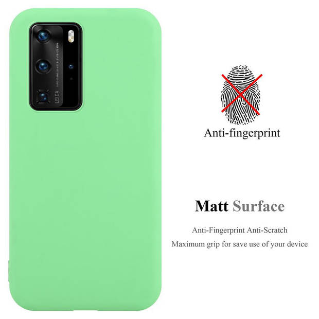 Cadorabo Hoesje geschikt voor Huawei P40 PRO / P40 PRO+ in CANDY PASTEL GROEN - Beschermhoes TPU silicone Case Cover