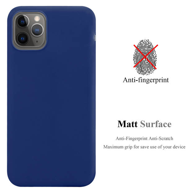 Cadorabo Hoesje geschikt voor Apple iPhone 13 PRO MAX in CANDY DONKER BLAUW - Beschermhoes TPU silicone Case Cover