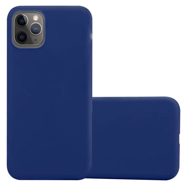 Cadorabo Hoesje geschikt voor Apple iPhone 13 MINI in CANDY DONKER BLAUW - Beschermhoes TPU silicone Case Cover