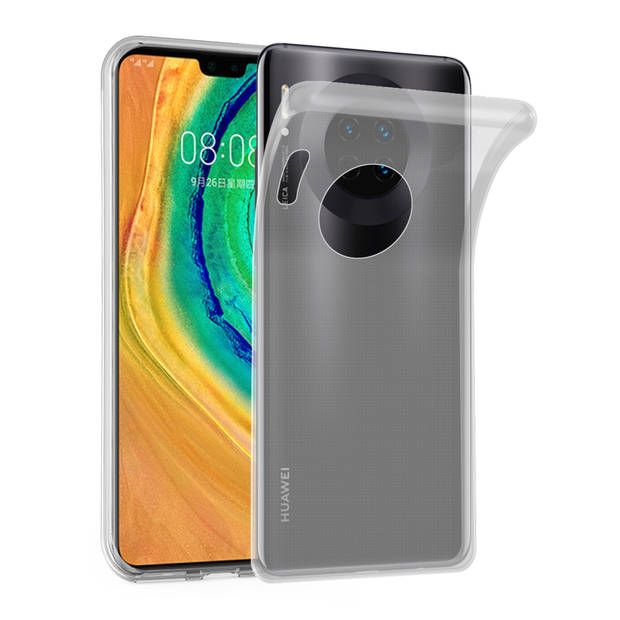 Cadorabo Hoesje geschikt voor Huawei MATE 30 in VOLLEDIG TRANSPARANT - Beschermhoes Cover gemaakt van TPU Silicone Case