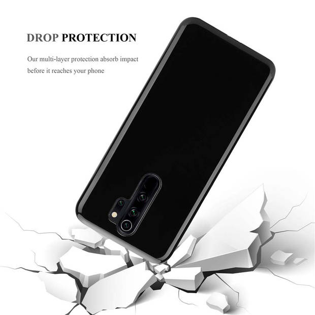 Cadorabo Hoesje geschikt voor Xiaomi RedMi NOTE 8 PRO in ZWART - Beschermhoes Cover gemaakt van TPU Silicone Case