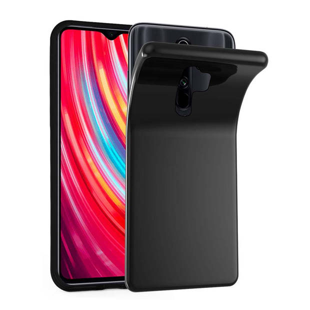 Cadorabo Hoesje geschikt voor Xiaomi RedMi NOTE 8 PRO in ZWART - Beschermhoes Cover gemaakt van TPU Silicone Case