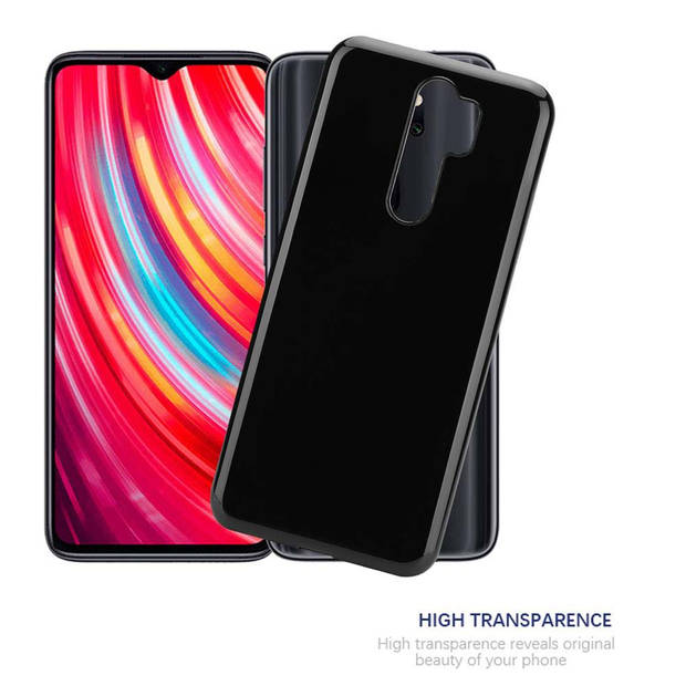 Cadorabo Hoesje geschikt voor Xiaomi RedMi NOTE 8 PRO in ZWART - Beschermhoes Cover gemaakt van TPU Silicone Case