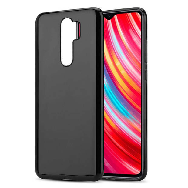 Cadorabo Hoesje geschikt voor Xiaomi RedMi NOTE 8 PRO in ZWART - Beschermhoes Cover gemaakt van TPU Silicone Case