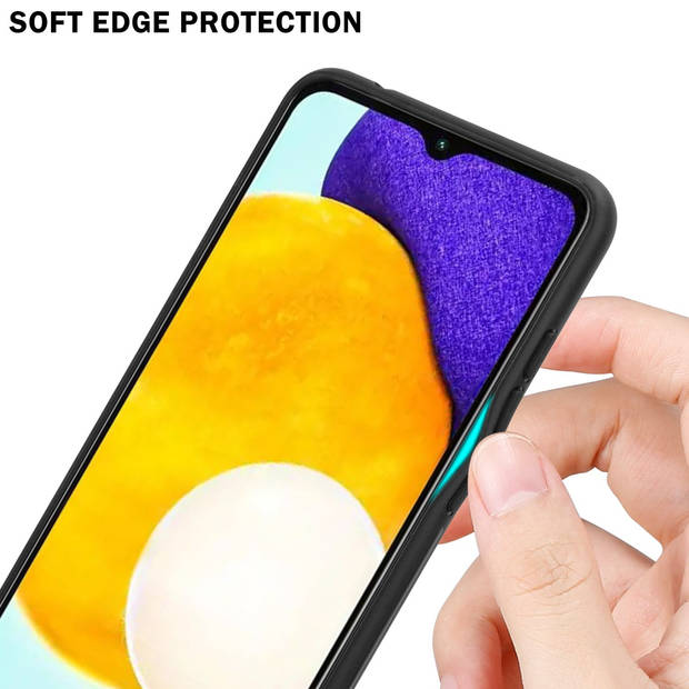 Cadorabo Hoesje geschikt voor Samsung Galaxy A13 5G in PAARS - ROOD - Tweekleurige beschermhoes TPU-silicone Case Cover