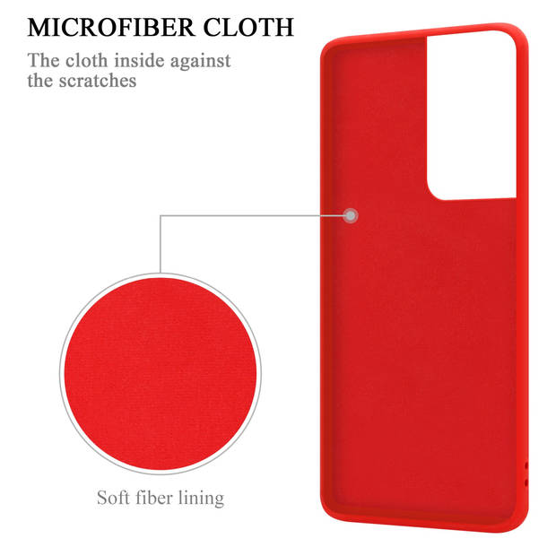 Cadorabo Hoesje geschikt voor Samsung Galaxy S22 ULTRA in LIQUID ROOD - Beschermhoes van TPU silicone Case Cover met