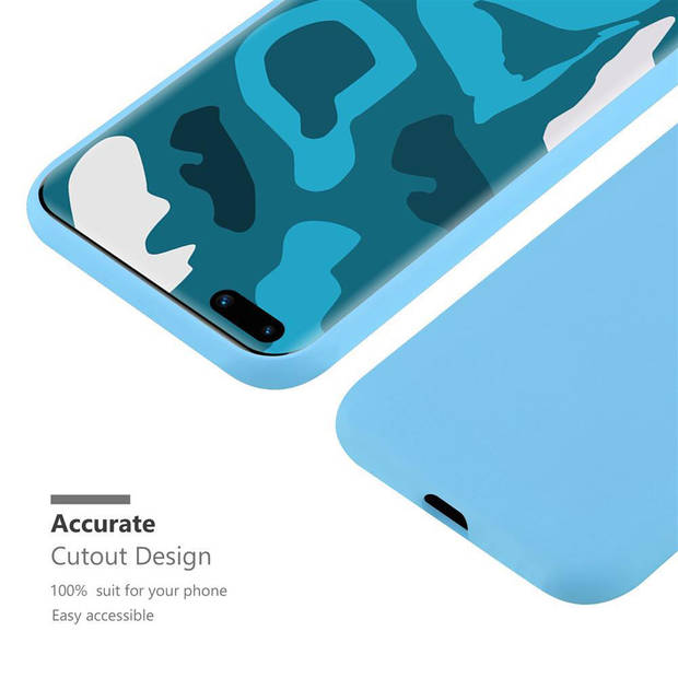 Cadorabo Hoesje geschikt voor Huawei P40 in CANDY BLAUW - Beschermhoes TPU silicone Case Cover