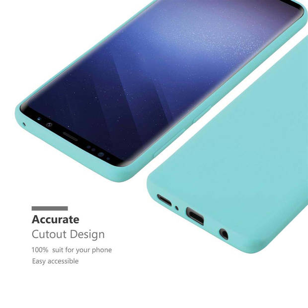 Cadorabo Hoesje geschikt voor Samsung Galaxy S9 in CANDY BLAUW - Beschermhoes TPU silicone Case Cover