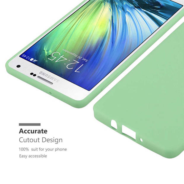Cadorabo Hoesje geschikt voor Samsung Galaxy A7 2015 in CANDY PASTEL GROEN - Beschermhoes TPU silicone Case Cover