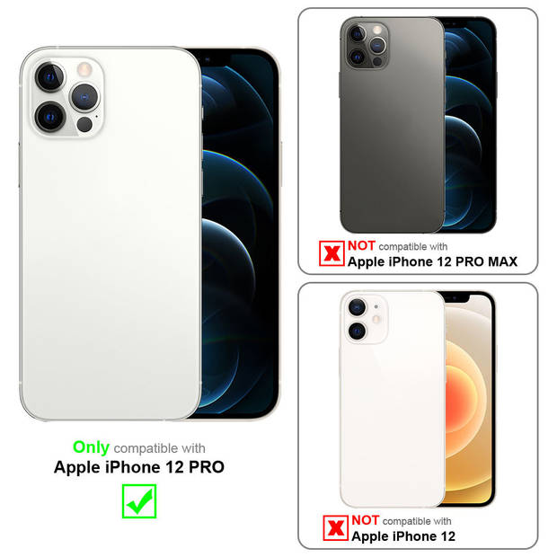 Cadorabo Hoesje geschikt voor Apple iPhone 12 PRO in FLUID MAT PAARS - Beschermhoes TPU silicone Cover Case