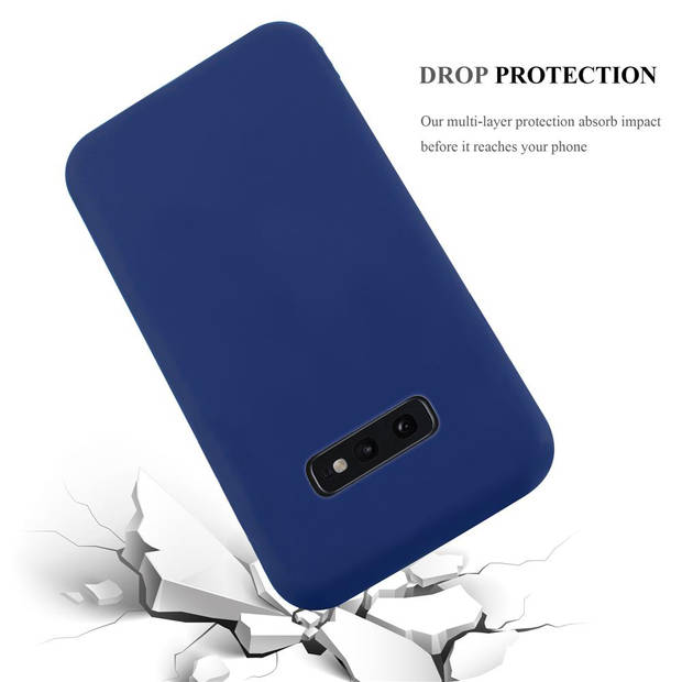 Cadorabo Hoesje geschikt voor Samsung Galaxy S10e in CANDY DONKER BLAUW - Beschermhoes TPU silicone Case Cover