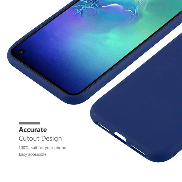 Cadorabo Hoesje geschikt voor Samsung Galaxy S10e in CANDY DONKER BLAUW - Beschermhoes TPU silicone Case Cover