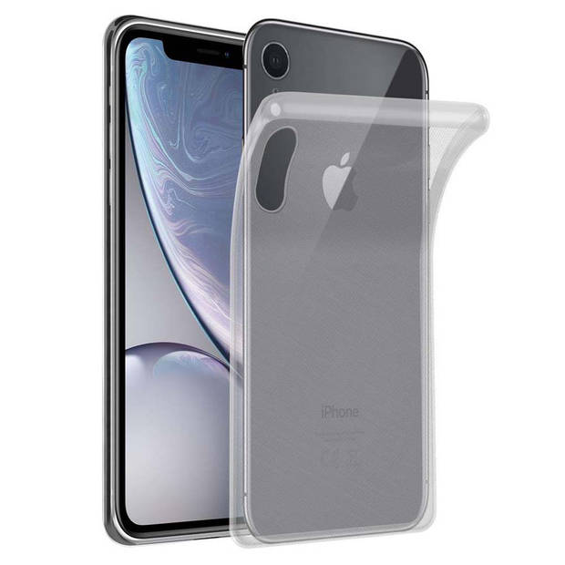 Cadorabo Hoesje geschikt voor Apple iPhone XR in VOLLEDIG TRANSPARANT - Beschermhoes Cover gemaakt van TPU Silicone Case