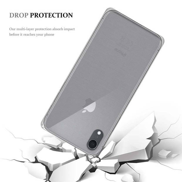 Cadorabo Hoesje geschikt voor Apple iPhone XR in VOLLEDIG TRANSPARANT - Beschermhoes Cover gemaakt van TPU Silicone Case