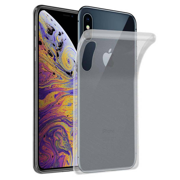 Cadorabo Hoesje geschikt voor Apple iPhone XS MAX in VOLLEDIG TRANSPARANT - Beschermhoes Cover gemaakt van TPU Silicone