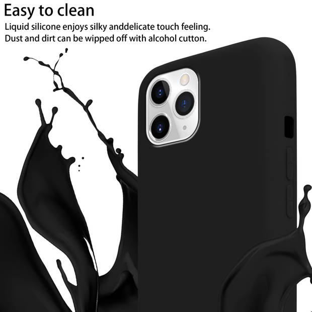 Cadorabo Mobiele telefoon ketting geschikt voor Apple iPhone 11 PRO Hoesje in LIQUID ZWART - Silicone beschermhoes