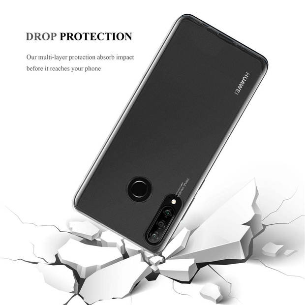 Cadorabo Hoesje geschikt voor Huawei P30 LITE in VOLLEDIG TRANSPARANT - Beschermhoes Cover gemaakt van TPU Silicone Case