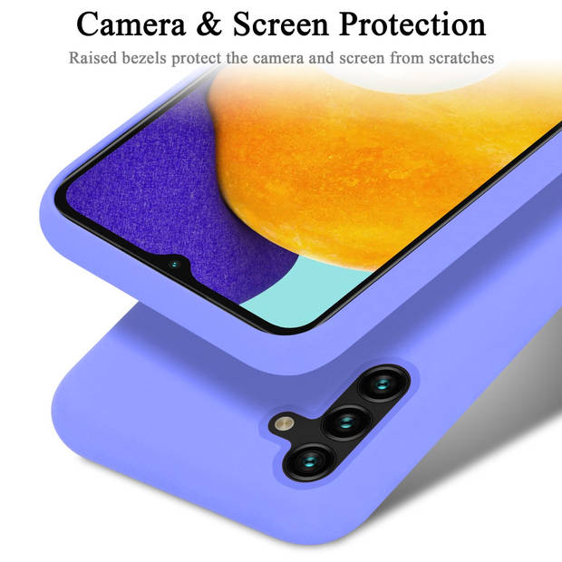 Cadorabo Hoesje geschikt voor Samsung Galaxy A13 5G Case in LIQUID LICHT PAARS - Beschermhoes TPU silicone Cover